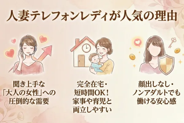 人妻テレフォンレディが人気の理由